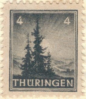 ALEMANIA 1945 (M SBZ1) Navidad Turingia 4