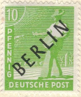 ALEMANIA 1948-9 (M4) Berlin impresion en negro 10