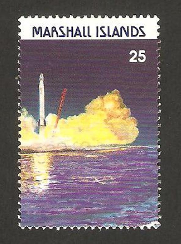 isla de kwajalein y estación terrestre para el programa espacial de estados unidos