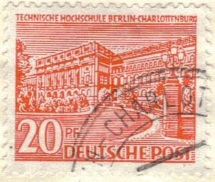 ALEMANIA 1949 Freimarken: Berliner Bauten - Technische hochschule berlin-charlottenburg 20