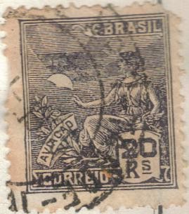 BRASIL 1931-34 (RHM276) Filigrana cruzeiro 20r