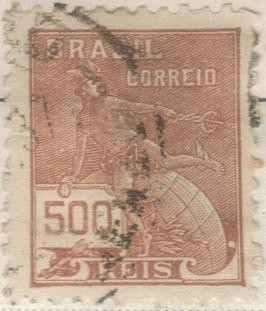 BRASIL 1920 (RHM187) Vovo - Parte 1 sem filigrana 50r