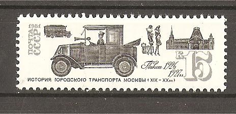 Retrospectiva de transportes moscovitas.