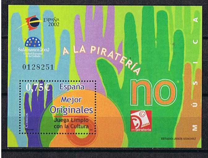 Edifil  3949  Exposición Mundial de Filatelia Juvenil ESPAÑA 2002  Salamanca  