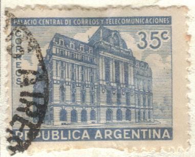 1942 (MT419) Palacio Central de Correos y Telecomunicaciones 35c