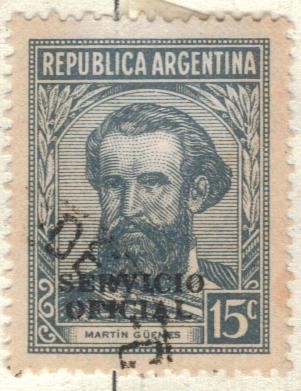 1942 (MT423) Tipos 1935 - Martin Guemes 15c