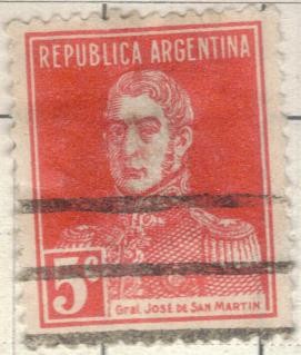 ARGENTINA 1923 (MT301) San Martin sin punto