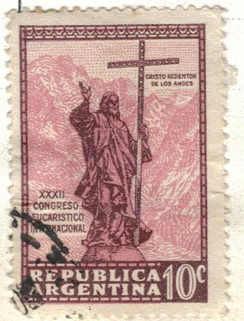 ARGENTINA 1934 (359) 1er Congreso Eucaristico Internacional 10c
