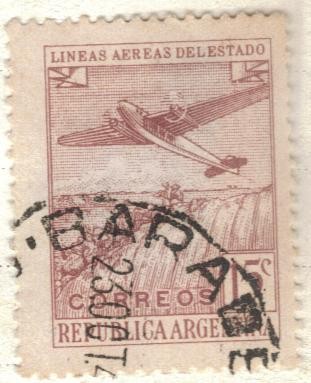 ARGENTINA 1946 (MT467)Lineas Aereas del Estado 15c 2