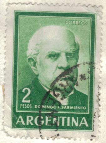 ARGENTINA 1963 Proceres y Riquezas Nacionales II - Domingo Sarmiento 2p