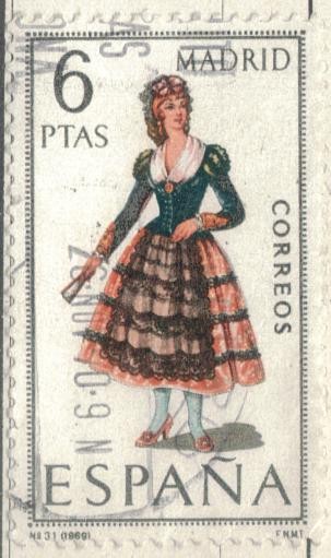 ESPANA 1969 (E1904) Trajes tipicos espanoles - Madrid 6p