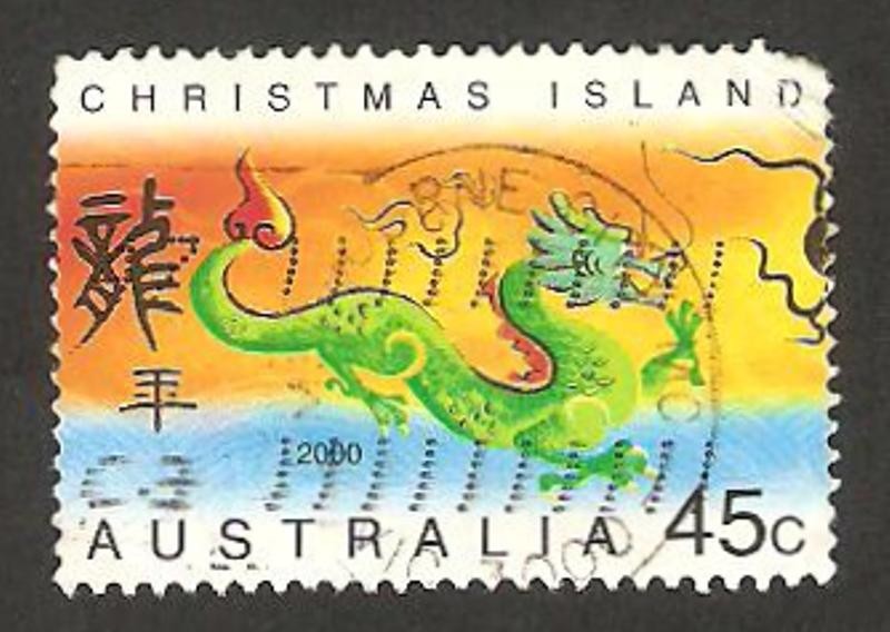 Islas Christmas - año nuevo chino, año del dragón