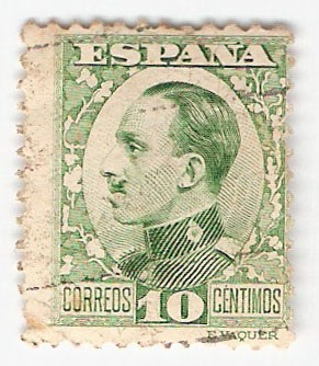 Alfonso XIII, Tipo Vaquer de perfil. - Edifil 492