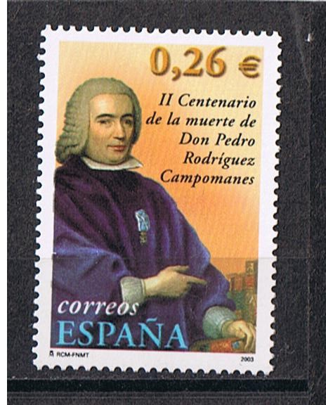 Edifil  3960  II Cen. de la muerte de don Pedro Rodríguez Campomanes.  