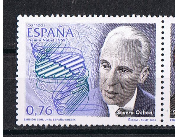 Edifil  3965  Premios Nobel españoles.  