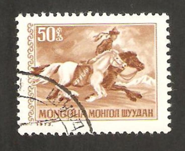 transportes postales, a caballo