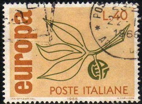 Italia 1965 Scott 916 Sello Serie Europa usado