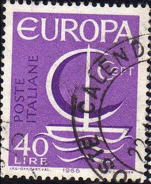 Italia 1966 Scott 942 Sello Serie Europa usado