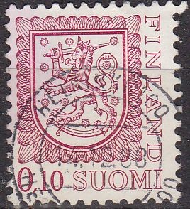 FINLANDIA 1978 Scott 555 Sello Serie Basica Heraldica usado Michel  824 SUOMI FINLAND 