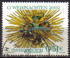 AUSTRIA 2002 Scott 1910 Sello Navidad Christmas usado Michel 2401 Osterreich Autriche 