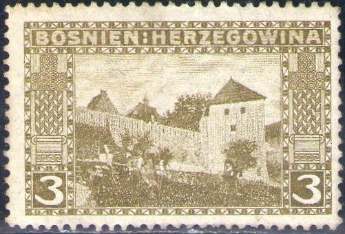 Bosnia Herzegovina 1906 Sello Nuevo * Scott 32 Pliva Gate Jajce Bosnien 