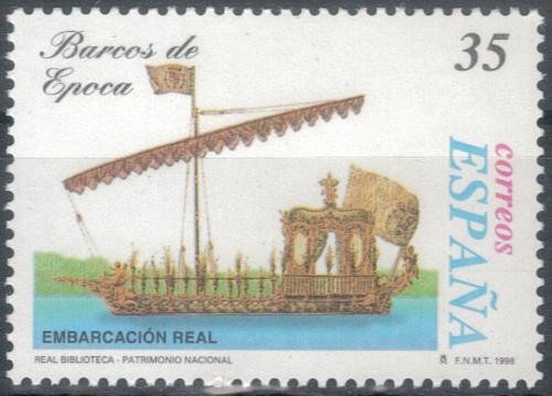 ESPAÑA 1998 (E3540) Barcos de epoca - Embarcacion Real 35p