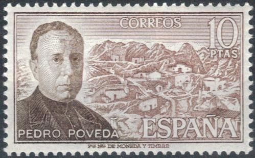 ESPAÑA 1974 (E2181) Personajes espanoles Padre Pedro Poveda 10p 