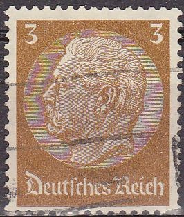 Deutsches Reich 1933 Scott 416 Sello 85 Cumpleaños de Von Hindenburg Usado 3 Alemania Allemagne Germ