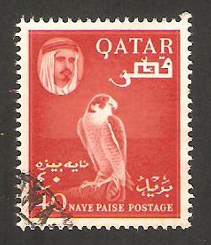 30 - Emir Hamad Bin Ali al Thani, y halcón