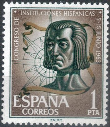 ESPANA 1963 (E1515) Congreso de Instituciones Hispanicas - Colon 1p