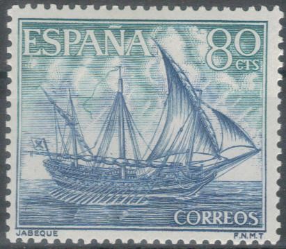ESPANA 1964 (E1604) Homenaje a la Marina Espanola - Jabeque 80c