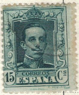 ESPANA 1922 (E315A) Alfonso XIII tipo vaquer 15c