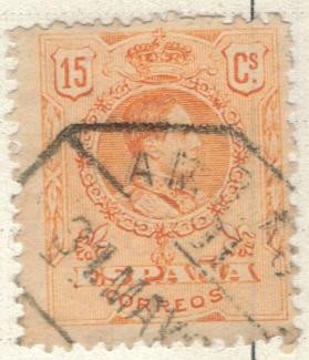 ESPANA 1909 (E271) Alfonso XIII tipo medallon 15c 2