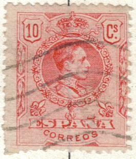 ESPANA 1909 (E269) Alfonso XIII tipo medallon 10c