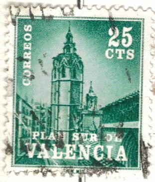 ESPANA AUTONOMIAS VALENCIA 1971 (E4) El Miguelete 25c