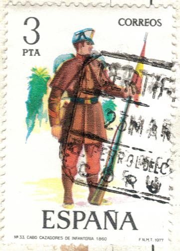 ESPANA 1977 (E2383) Uniformes militares 3p