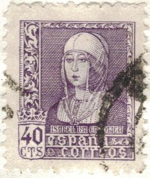ESPANA 1938 (E858) Isabel la Catolica 40c