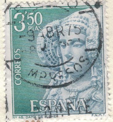 ESPANA 1969 (E1937) Serie turistica - Dama de Elche 3.50p2 INTERCAMBIO