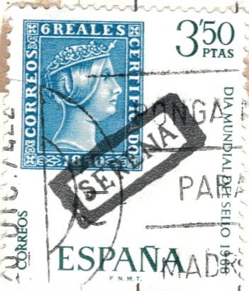 ESPANA 1968 (E1870) Dia Mundial del Sello 3.50p