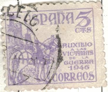 ESPANA 1949 (E1062) Provictimas de la guerra  5c 3 INTERCAMBIO
