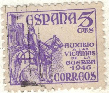 ESPANA 1949 (E1062) Provictimas de la guerra  5c 2
