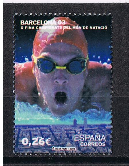 Edifil  3989  Campeonatos del Mundo de Natación Barcelona 03.  