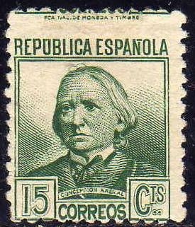 ESPAÑA 1934 683 Sello ** Personajes Concepcion Arenal 15c Republica Española