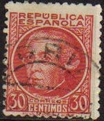 ESPAÑA 1935 687 Sello º Personajes Gaspar Melchor de Jovellanos 30c República Española usado Espana 