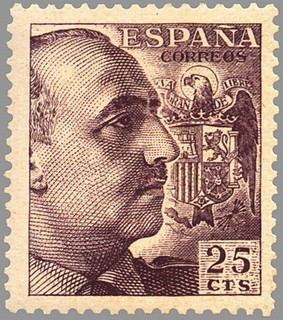 ESPAÑA 1949 1048 Sello Nuevo General Franco 25c Espana Spain Espagne Spagna Spanje Spanien