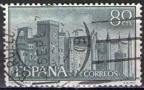 ESPAÑA 1959 1251 Sello Monasterio Ntra. Sra. Guadalupe Vista General usado Espana Spain Espagne Spag