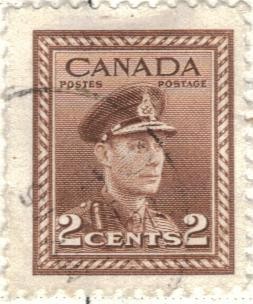 CANADA 1943 Rey Jorge VI 2c