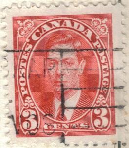 CANADA 1937 Rey Jorge VI 3c