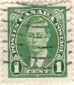 CANADA 1937 Rey Jorge VI 1c
