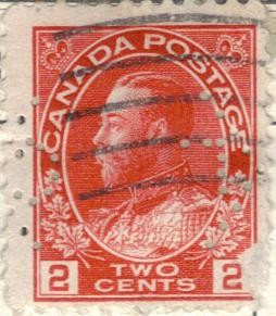 CANADA 1911-25 Rey Jorge V 2c 2